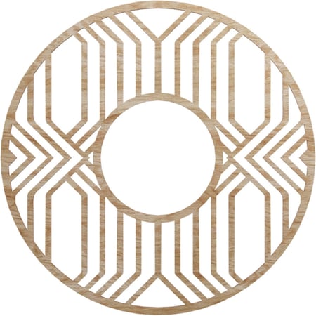 Ekena Millwork Empire Wood Fretwork Pierced Ceiling Medallion, Red Oak, 30"OD x 11"ID x 3/8"T CMWP30X30X0375EPRO